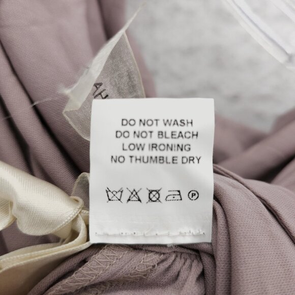 NWT ANNE VALERIE HASH Kelly Dress Parme Light Crepe Mauve Pink Couture MEDIUM - Picture 9 of 9